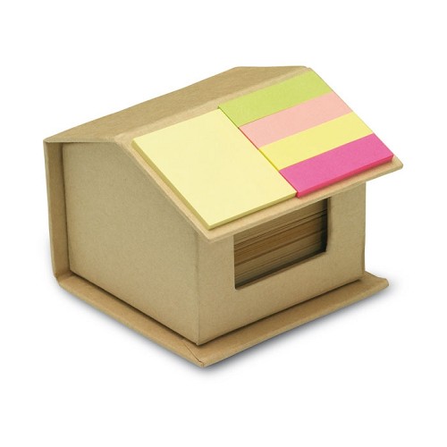 House - gerecycled karton memoblok