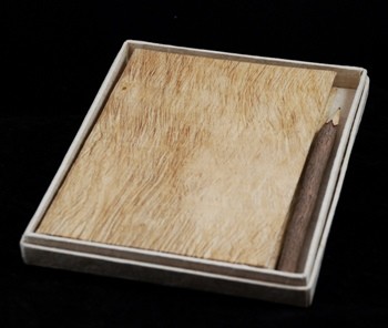 Oeral notebook met oerpotlood in giftbox